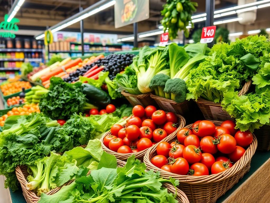 Fresh produce on display